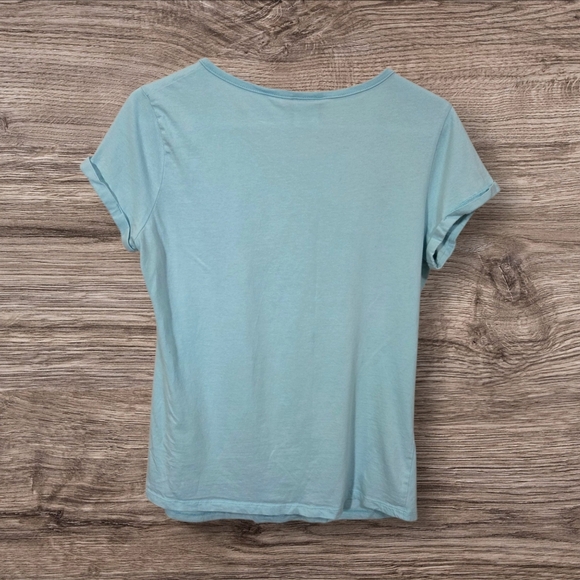 ⭐️Hello Kitty Blue and White Short Sleeve Tee Size L  No Size Tag - Picture 3 of 6